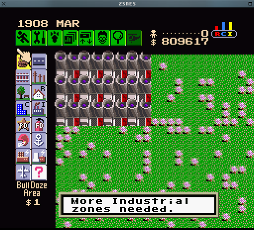 simcity snes cheat